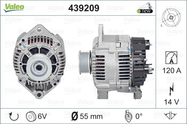 Valeo 439209 - Ģenerators adetalas.lv