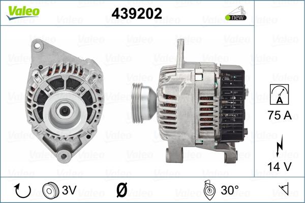 Valeo 439202 - Ģenerators adetalas.lv