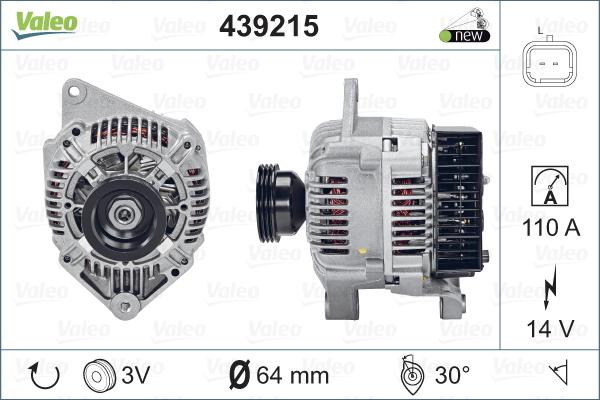 Valeo 439215 - Ģenerators adetalas.lv