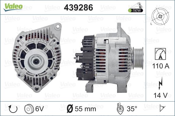 Valeo 439286 - Ģenerators adetalas.lv