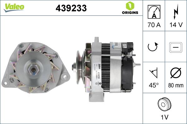 Valeo 439233 - Ģenerators adetalas.lv