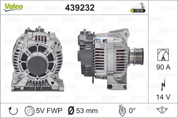 Valeo 439232 - Ģenerators adetalas.lv