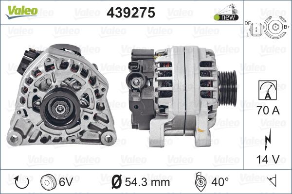 Valeo 439275 - Ģenerators adetalas.lv