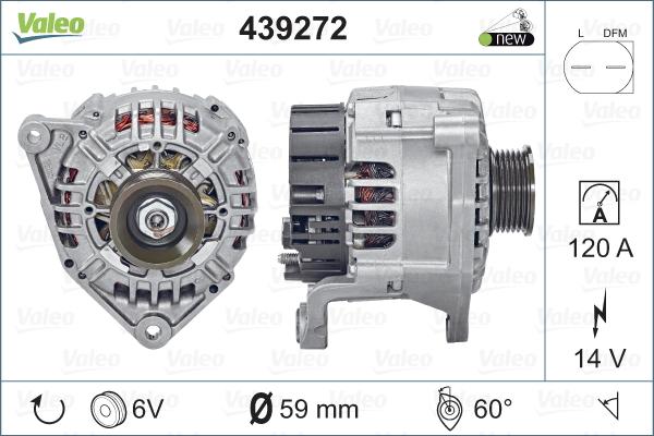 Valeo 439272 - Ģenerators adetalas.lv