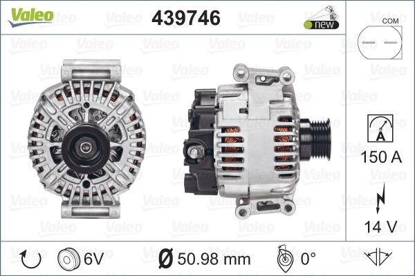 Valeo 439746 - Ģenerators adetalas.lv