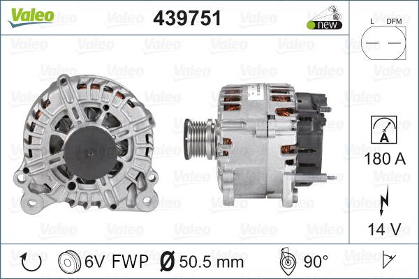 Valeo 439751 - Ģenerators adetalas.lv