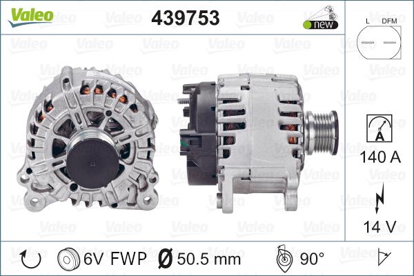 Valeo 439753 - Ģenerators adetalas.lv