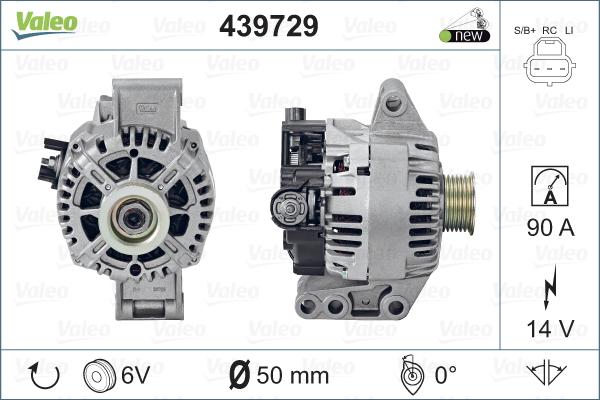 Valeo 439729 - Ģenerators adetalas.lv