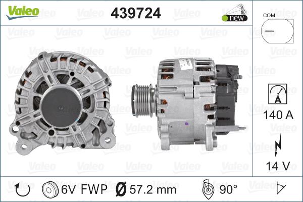 Valeo 439724 - Ģenerators adetalas.lv