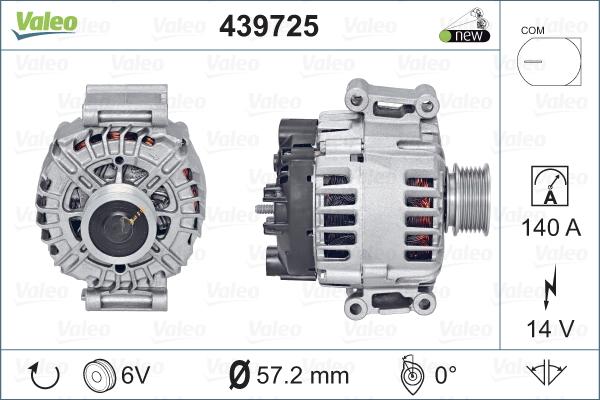 Valeo 439725 - Ģenerators adetalas.lv