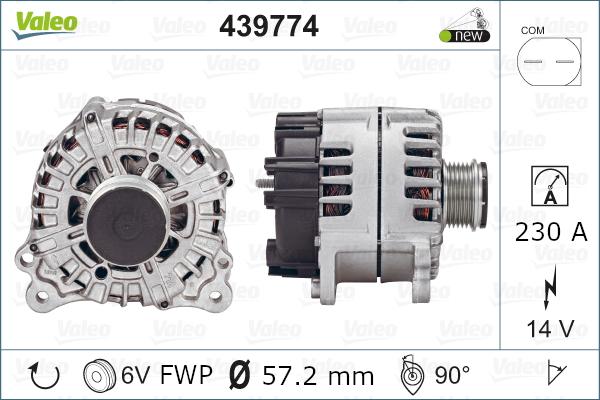 Valeo 439774 - Ģenerators adetalas.lv