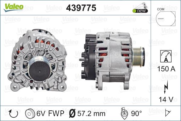 Valeo 439775 - Ģenerators adetalas.lv