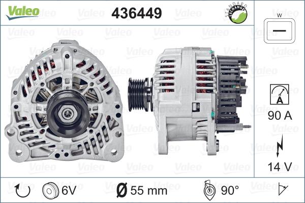 Valeo 436449 - Ģenerators adetalas.lv