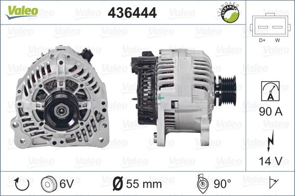 Valeo 436444 - Ģenerators adetalas.lv