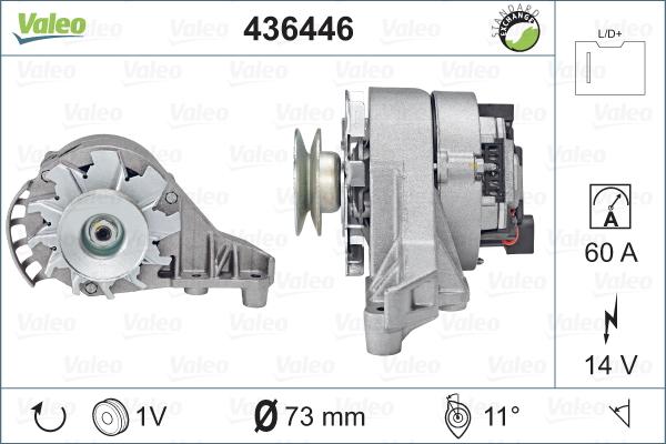 Valeo 436446 - Ģenerators adetalas.lv