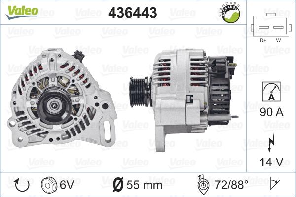 Valeo 436443 - Ģenerators adetalas.lv