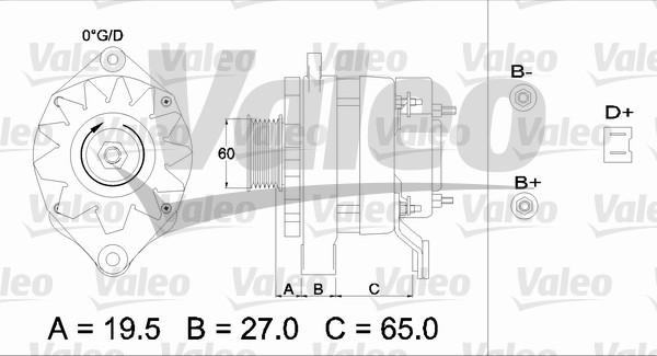 Valeo 436454 - Ģenerators adetalas.lv