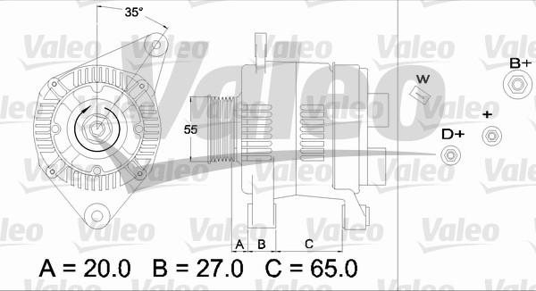 Valeo 436465 - Ģenerators adetalas.lv