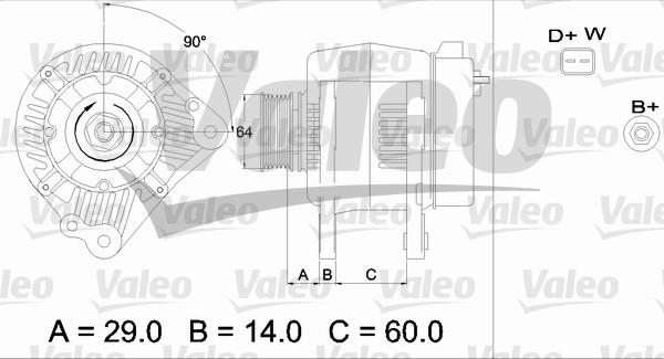 Valeo 436484 - Ģenerators adetalas.lv