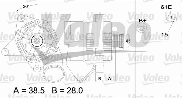 Valeo 436487 - Ģenerators adetalas.lv