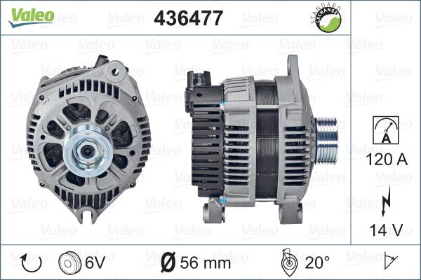 Valeo 436477 - Ģenerators adetalas.lv