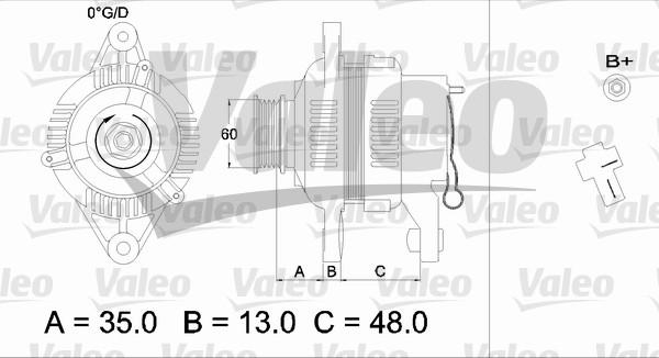 Valeo 436544 - Ģenerators adetalas.lv