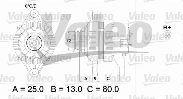 Valeo 436545 - Ģenerators adetalas.lv