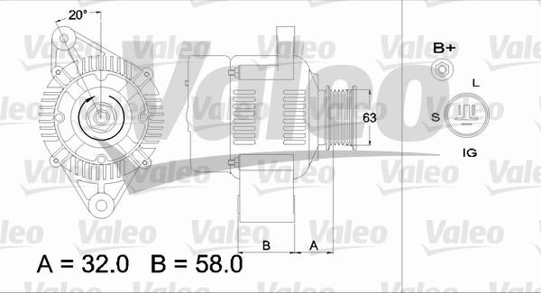 Valeo 436541 - Ģenerators adetalas.lv