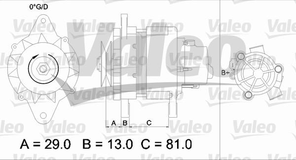 Valeo 436550 - Ģenerators adetalas.lv