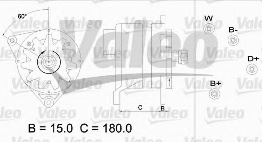 Valeo 436566 - Ģenerators adetalas.lv