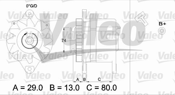 Valeo 436505 - Ģenerators adetalas.lv