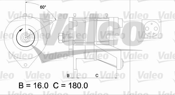 Valeo 436582 - Ģenerators adetalas.lv