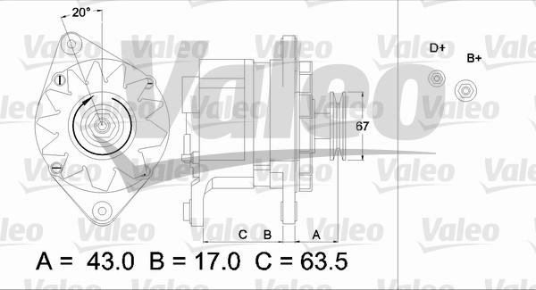 Valeo 436587 - Ģenerators adetalas.lv