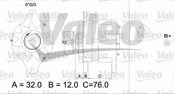 Valeo 436535 - Ģenerators adetalas.lv