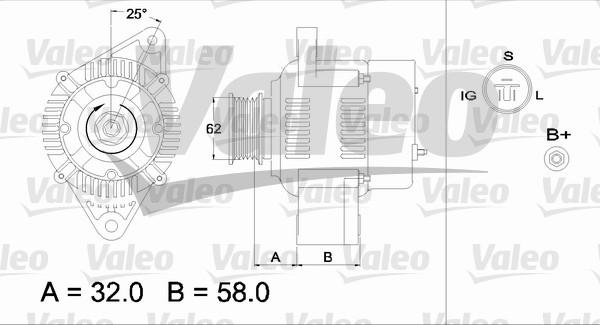 Valeo 436536 - Ģenerators adetalas.lv