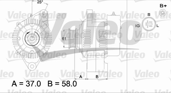 Valeo 436538 - Ģenerators adetalas.lv