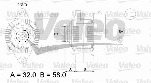 Valeo 436521 - Ģenerators adetalas.lv