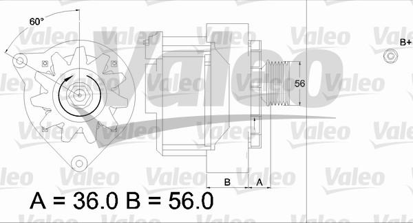 Valeo 436574 - Ģenerators adetalas.lv