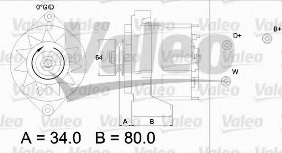 Valeo 436577 - Ģenerators adetalas.lv