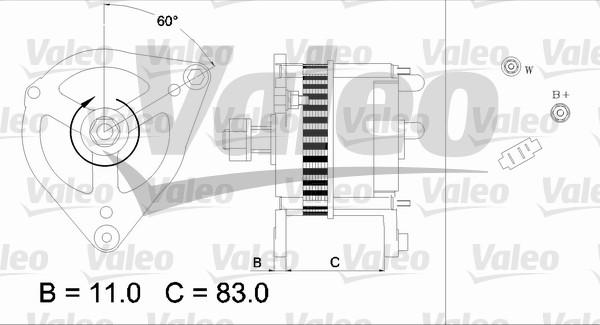 Valeo 436694 - Ģenerators adetalas.lv