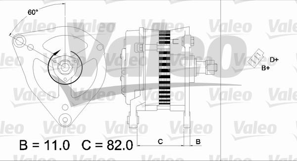 Valeo 436695 - Ģenerators adetalas.lv