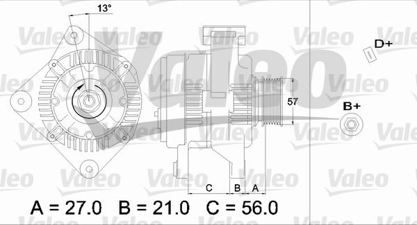 Valeo 436653 - Ģenerators adetalas.lv