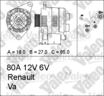 Valeo 436661 - Ģenerators adetalas.lv