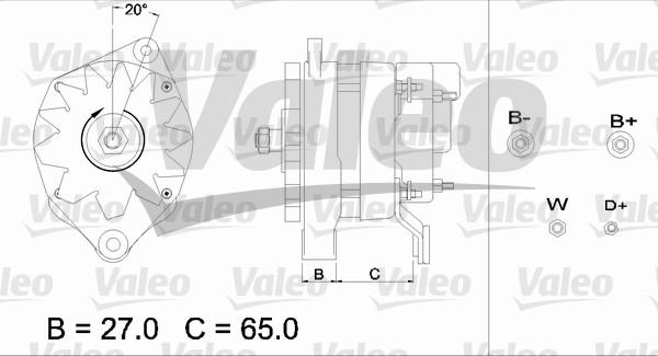 Valeo 436663 - Ģenerators adetalas.lv