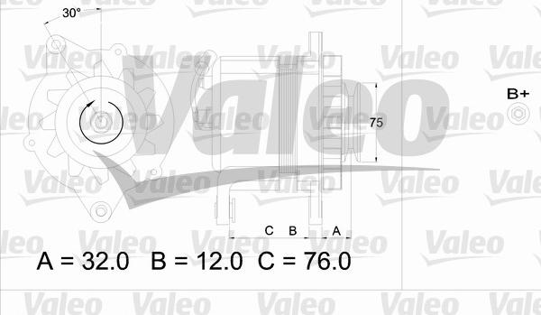 Valeo 436608 - Ģenerators adetalas.lv