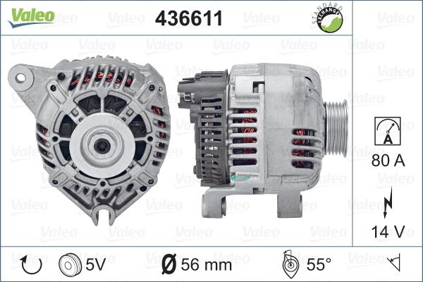 Valeo 436611 - Ģenerators adetalas.lv