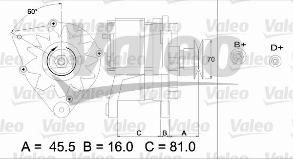 Valeo 436631 - Ģenerators adetalas.lv