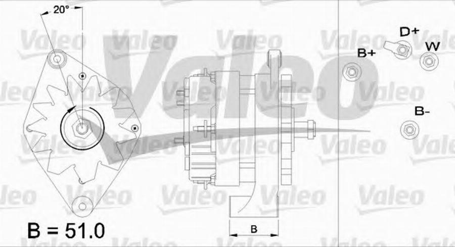 Valeo 436638 - Ģenerators adetalas.lv