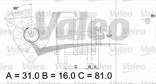 Valeo 436632 - Ģenerators adetalas.lv