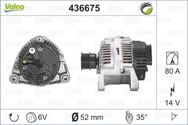 Valeo 436675 - Ģenerators adetalas.lv